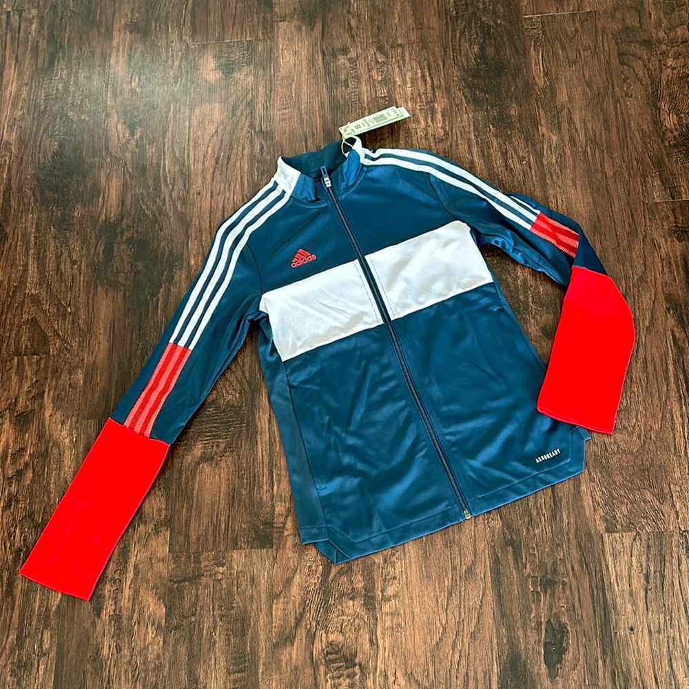 Adidas Aeroready Red, White & Blue Tiro Track Jacket